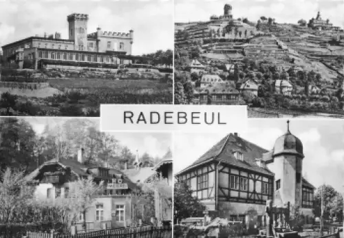 01445 Radebeul Friedensburg Spitzhaus Meierei Hoflößnitz * 1968