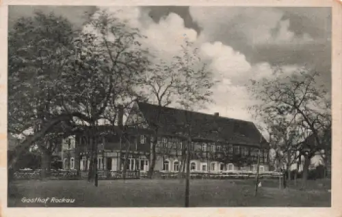 Rockau Dresden Gasthof Landpoststempel o 1955