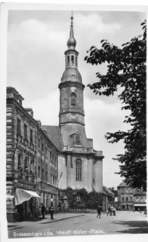 01558 Großenhain Adolf Hitler Platz * um 1940