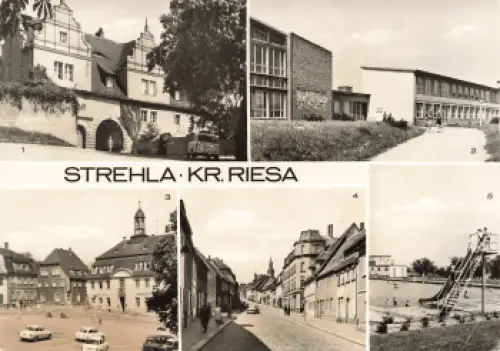 01616 Strehla Elbe Mehrbildkarte o 1983