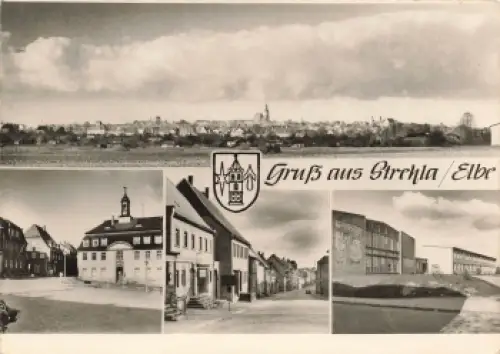 01616 Strehla Elbe Mehrbildkarte gebraucht 1978