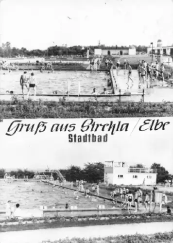 01616 Strehla Elbe Stadtbad * 1978
