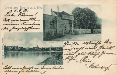 01616 Strehla Elbe Restaurant Elbterrasse o 1901