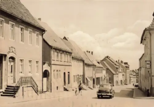 01616 Strehla Elbe Hauptstrasse  PKW Wartburg W311 gebraucht 1971