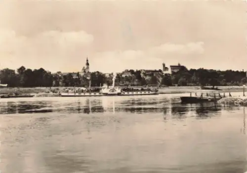 01616 Strehla Elbe Elbdampfer "Diesbar" o 1965