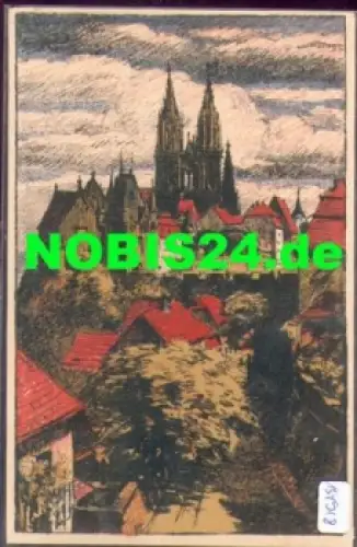 01662 Meißen Künstlerkarte Artur Barth *ca. 1920