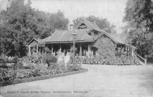 Mandalay Sommerhaus in dem sich König Thebaw ergab * um 1920