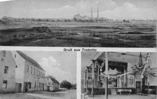 06682 Trebnitz Teuchern Tagebau Restaurant * um 1920