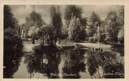 01705 Freital Deuben Goethe Platz gebraucht um 1930