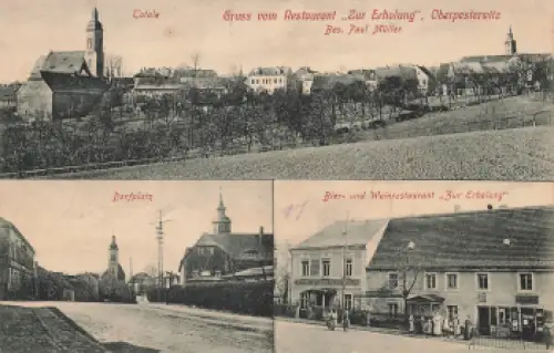 01705 Oberpesterwitz Freital Restaurant "Zur Erholung" * um 1910