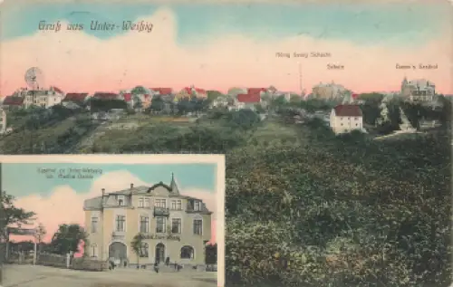 01705 Unterweißig Freital Gasthof Martha Damm o 1911