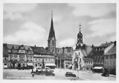 01723 Wilsdruff Sachsen Marktplatz * um 1930