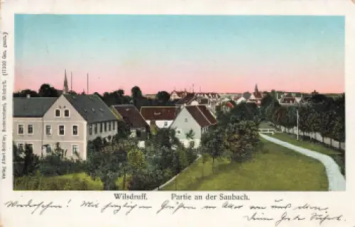 01723 Wilsdruff Sachsen Partie am Saubach o 1912