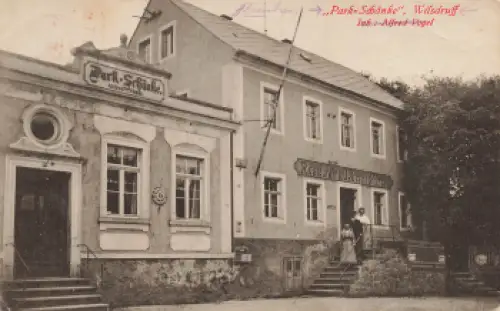 01723 Wilsdruff Sachsen Park Schänke Alfred Vogel o 1935