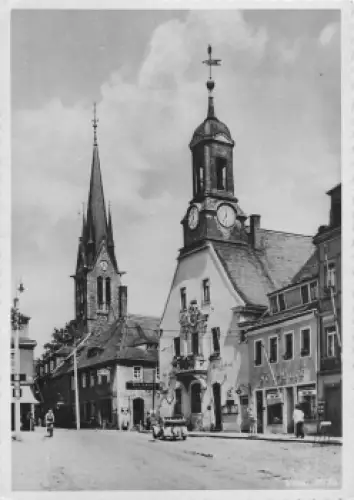01723 Wilsdruff Sachsen Markt Fotogeschäft Wugk * um 1940