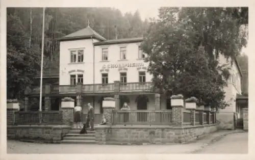 01723 Herzogswalde Wilsdruff Jugendherberge "Geschwister Scholl" Echtfoto um 1950