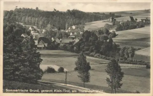 01723 Grund Wilsdruff Klein Tirol Landpoststempel o 1935