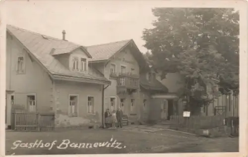 01728 Bannewitz Gasthof Echtfotokarte o um 1930