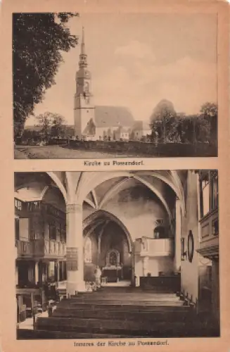 01728 Possendorf Bannewitz Kirche * um 1920