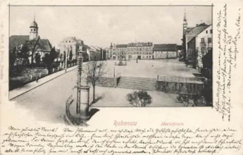 01734 Rabenau Sachsen Markplatz o 1903