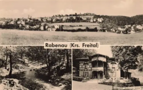 01734 Rabenau Sachsen Mehrbildkarte o 1961