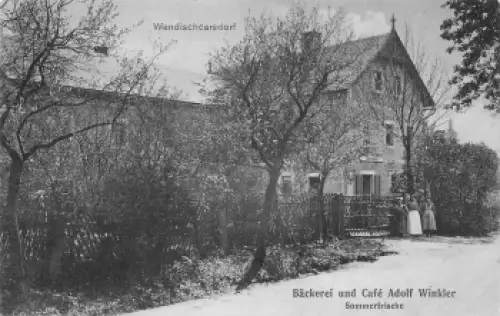 01734 Wendichcarsdorf Rabenau Bäckerei und Cafe Adolf Winkler o 1911