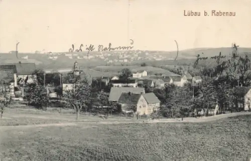 01734 Lübau Rabenau Sachsen Ansichtskarte o 1915