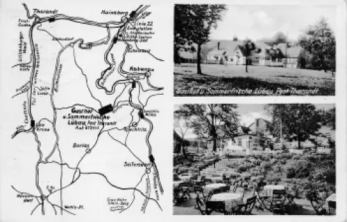 01734 Lübau Rabenau Sachsen Gasthof Paul Wolf Landpoststempel o 1937