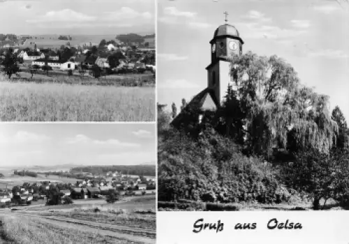 01734 Oelsa Rabenau Druckgenehmigung 1974 VEB Graphokopie