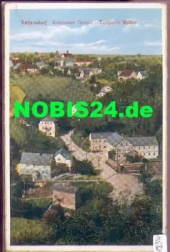 01744 Seifersdorf Rabenauer Grund Talsperre Malter *ca. 1950