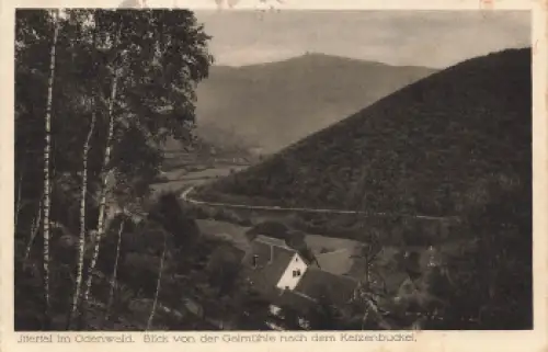 69412 Ittertal Odenwald von der Gaimühle nach dem Katzenbuckel o 1917