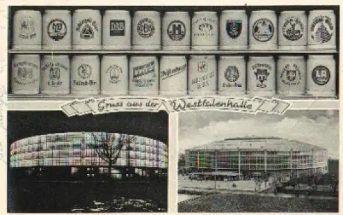 Rahm Dortmund Westfalenhalle Bierkrugsammlung o um 1950