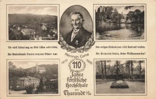 01737 Tharandt 100 Jahre forstliche Hochschule Heinrich Cotta * 1926