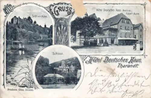 01737 Tharandt Hotel Deutsches Haus o 1898