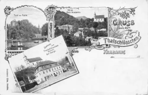 01737 Tharandt Gasthaus Thalschlösschen Carl Stange * um 1890
