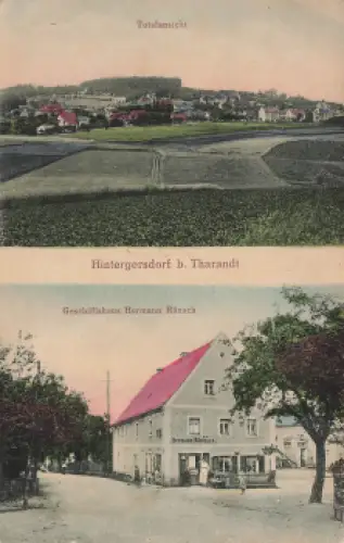 01737 Hintergersdorf Kurort Hartha Tharandt Geschäftshaus Hermann Ränsch * um 1920