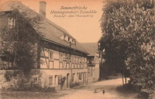 01737 Hintergersdorf Kurort Hartha Tharandt Talmühle o 1923