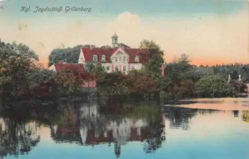 01737 Grillenburg Kurort Hartha Tharandt Jagdschloss o 1918