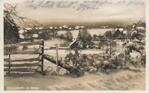 01737 Grillenburg Kurort Hartha Tharandt im Winter o 1929