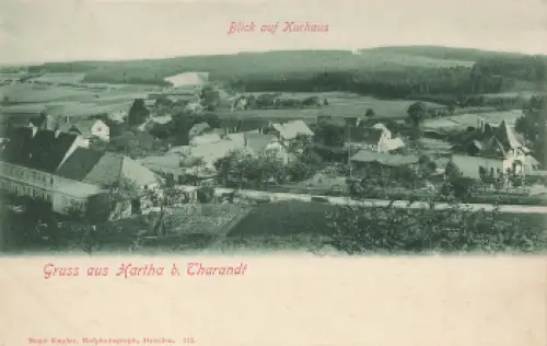 01737 Kurort Hartha Tharandt Blick zum Kurhaus * um 1900