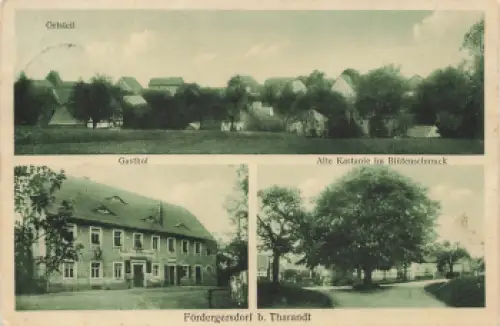 01737 Fördergersdorf Kurort Hartha Tharandt Gasthof o 1936