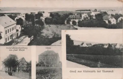 01737 Kleinopitz Wilsdruff Kolonialwarenhandlung Schule gebraucht 1950