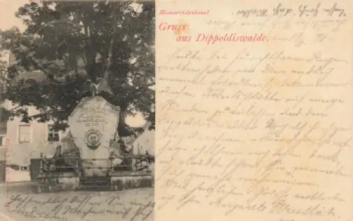 01744 Dippoldiswalde Bismarckdenkmal o 1898