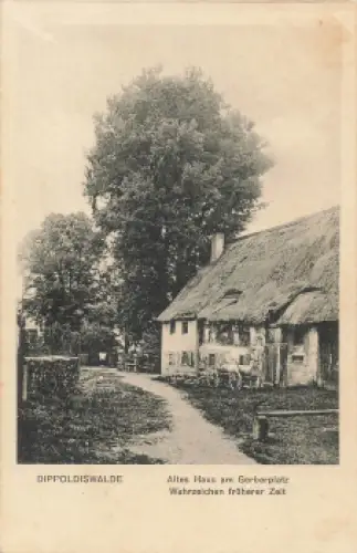 01744 Dippoldiswalde Gerberplatz altes Haus * um 1910