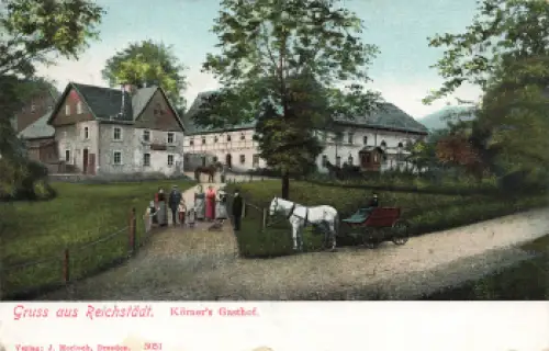 01744 Reichstädt Dippoldiswalde Körners Gasthof o um 1910