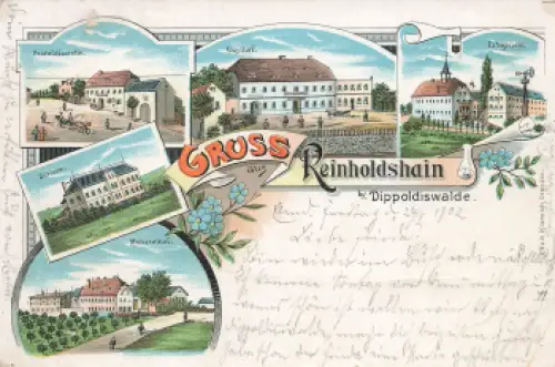 01744 Reinholdshain Gasthof Molkerei Litho o 1902