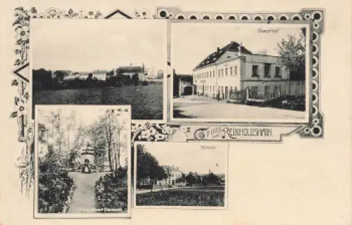 01744 Reinholdshain Dippoldiswalde Gasthof Schule * um 1910