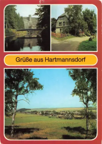 01762 Hartmannsdorf Reichenau Erzgebirge o 1989