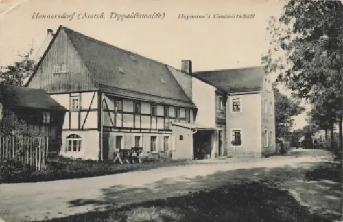 01744 Hennersdorf Dippoldiswalde Heymanns Gastwirtschaft o 1944