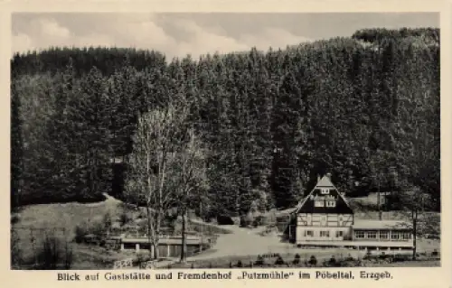 01744 Pöbeltal Dippoldiswalde Gasthof Putzmühle * um 1950